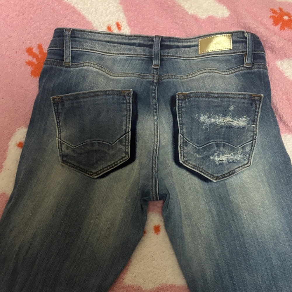 Cult of Individuality Faded Blue Skinny Jeans - Picture 6 of 7